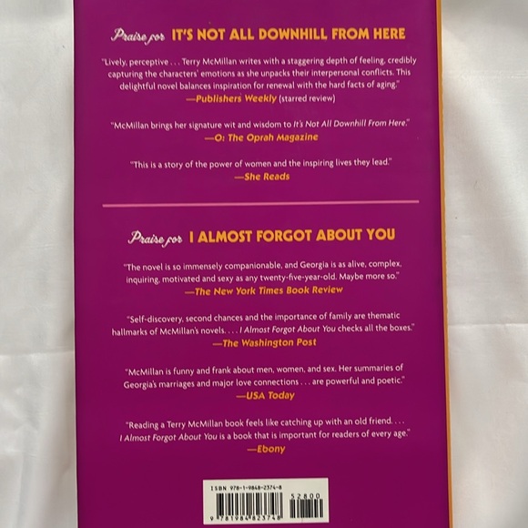 Terry McMillan Book “It’s All Downhill From Here” Like New Signed Copy - Picture 5 of 6
